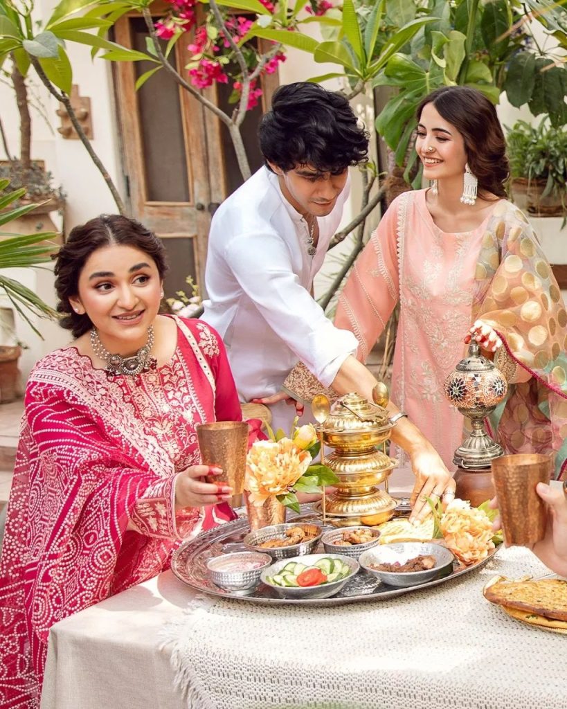 Rangrasiya Eid Collection'22 Featuring Yumna Zaidi And Meerub Ali