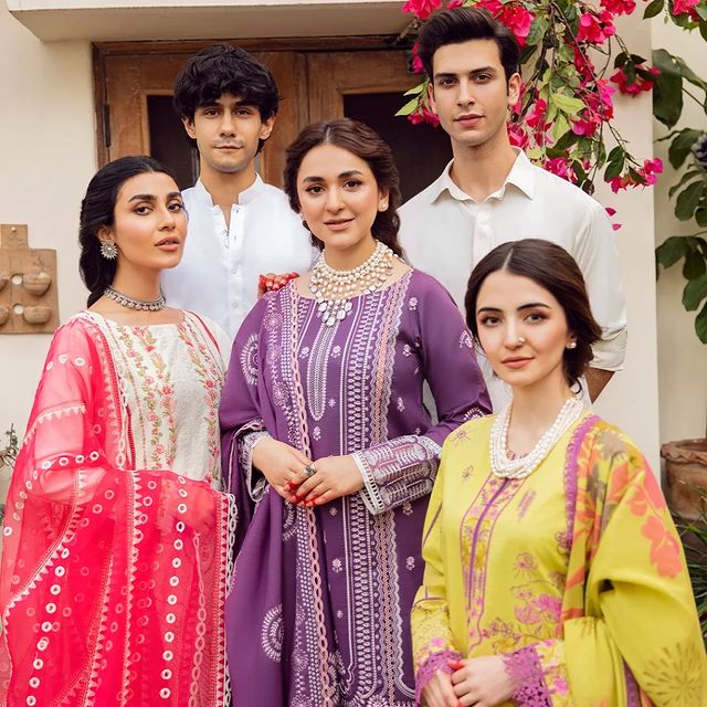 Rangrasiya Eid Collection'22 Featuring Yumna Zaidi And Meerub Ali