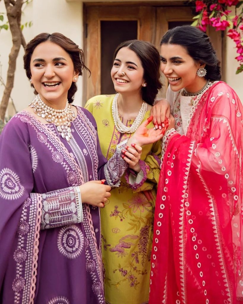 Rangrasiya Eid Collection'22 Featuring Yumna Zaidi And Meerub Ali