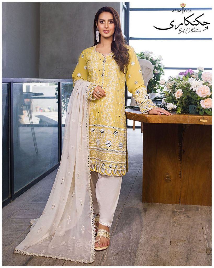 Iqra Aziz Shines In Asim Jofa Chikankari Eid Collection