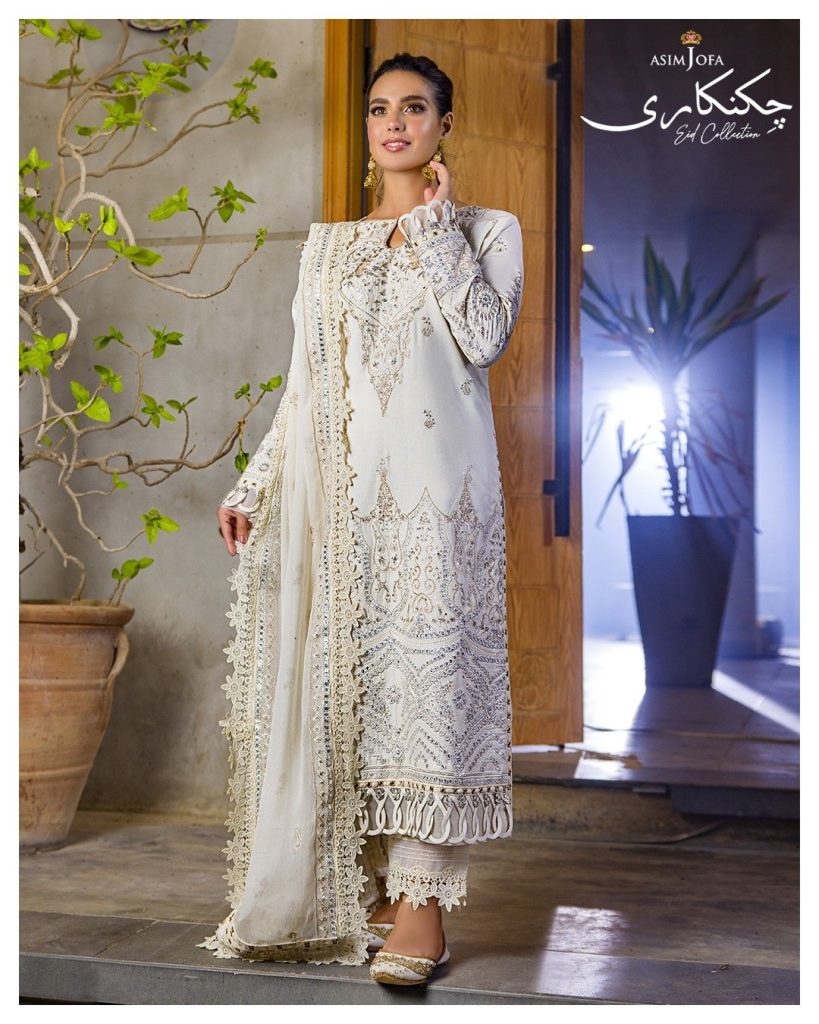 Iqra Aziz Shines In Asim Jofa Chikankari Eid Collection