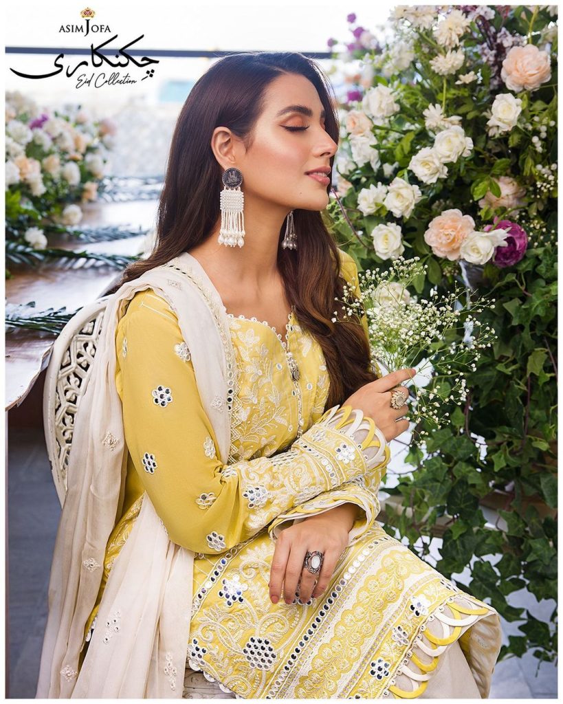 Iqra Aziz Shines In Asim Jofa Chikankari Eid Collection