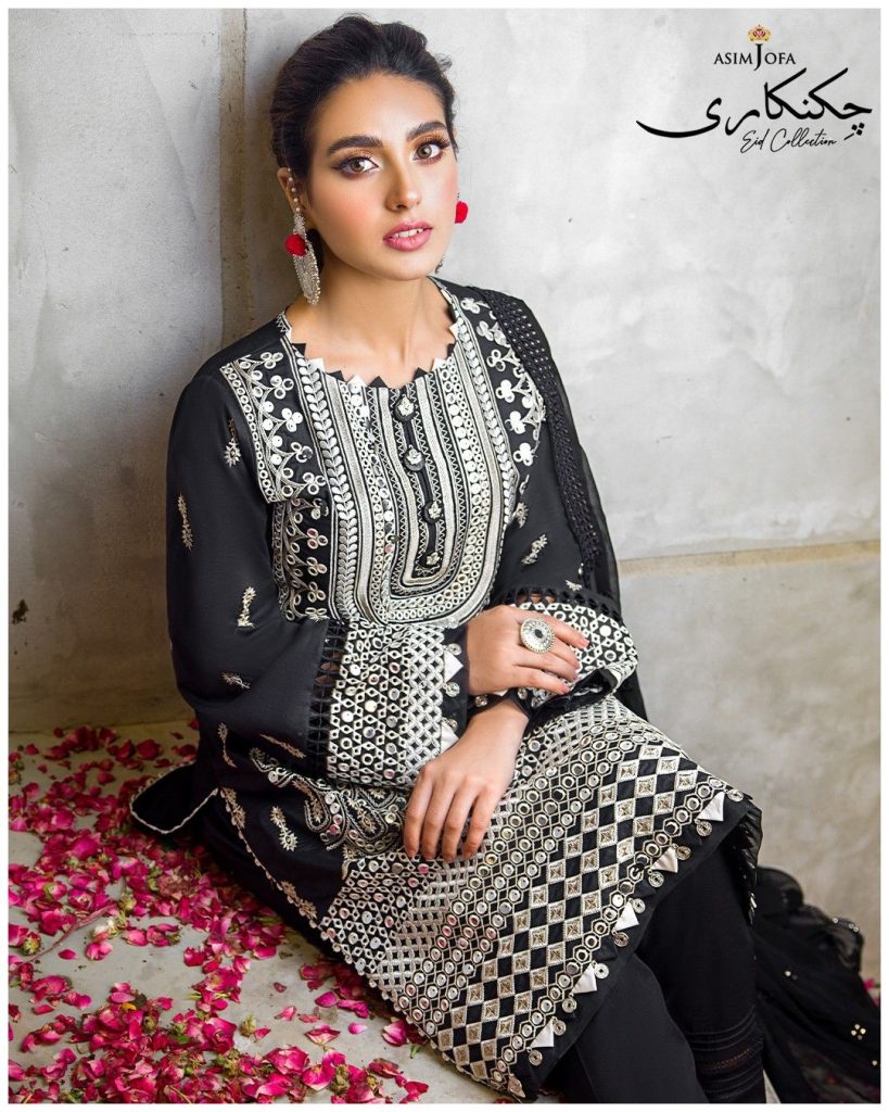 Iqra Aziz Shines In Asim Jofa Chikankari Eid Collection