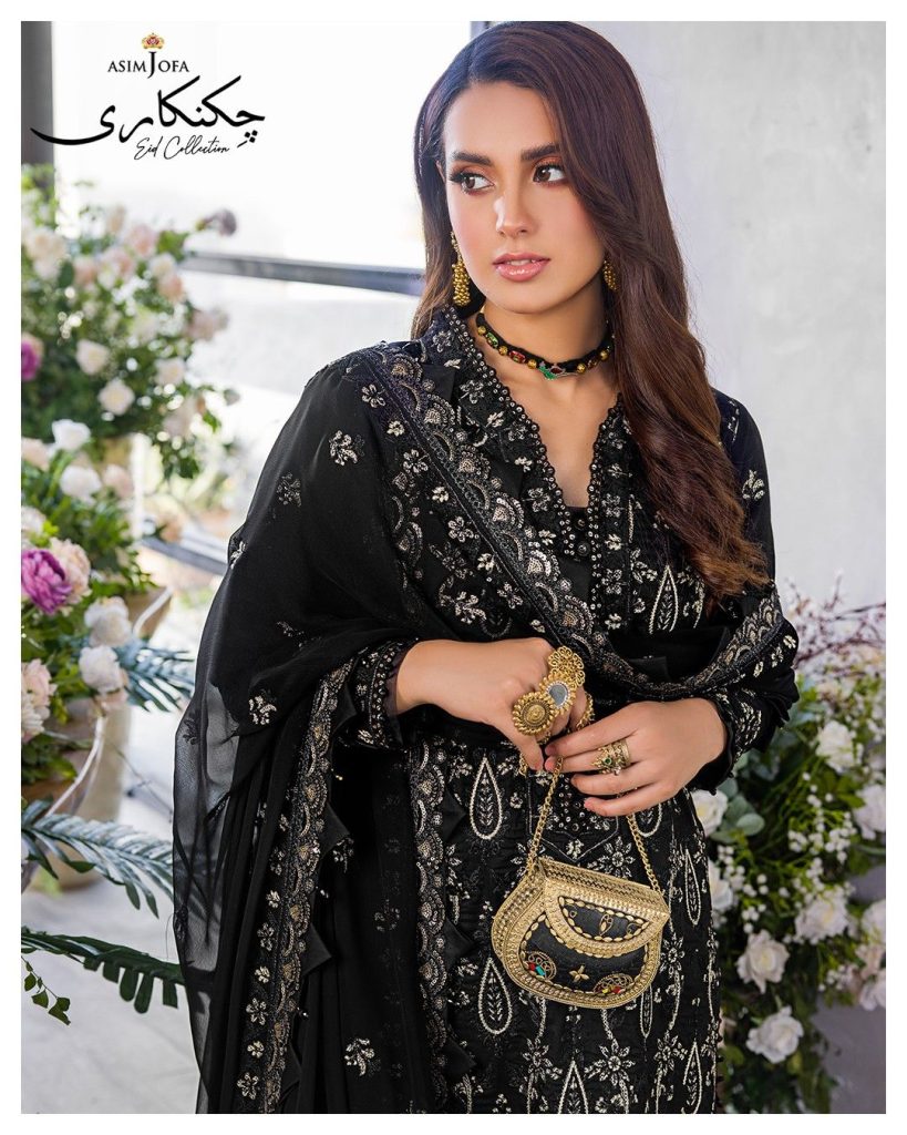 Iqra Aziz Shines In Asim Jofa Chikankari Eid Collection