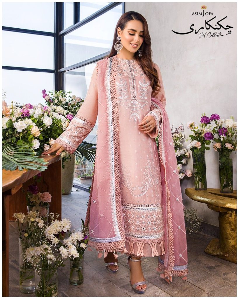 Iqra Aziz Shines In Asim Jofa Chikankari Eid Collection