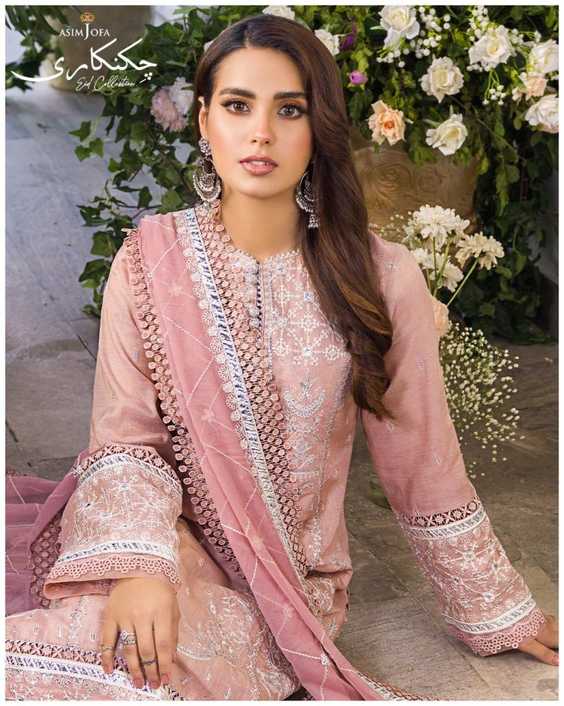 Iqra Aziz Shines In Asim Jofa Chikankari Eid Collection