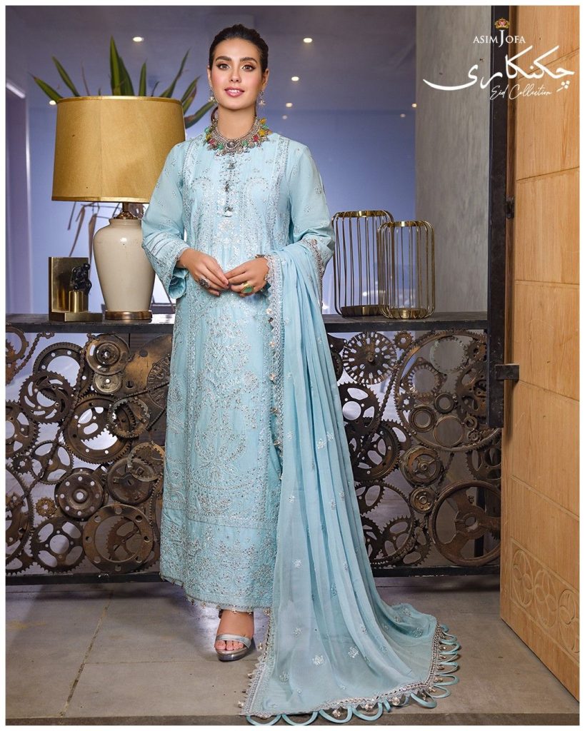 Iqra Aziz Shines In Asim Jofa Chikankari Eid Collection