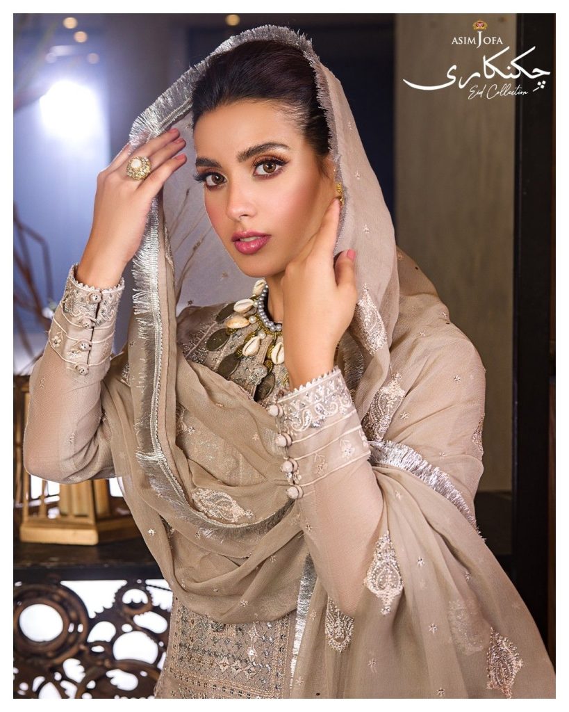 Iqra Aziz Shines In Asim Jofa Chikankari Eid Collection