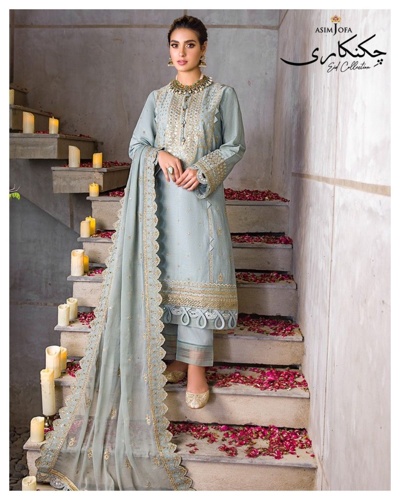 Iqra Aziz Shines In Asim Jofa Chikankari Eid Collection