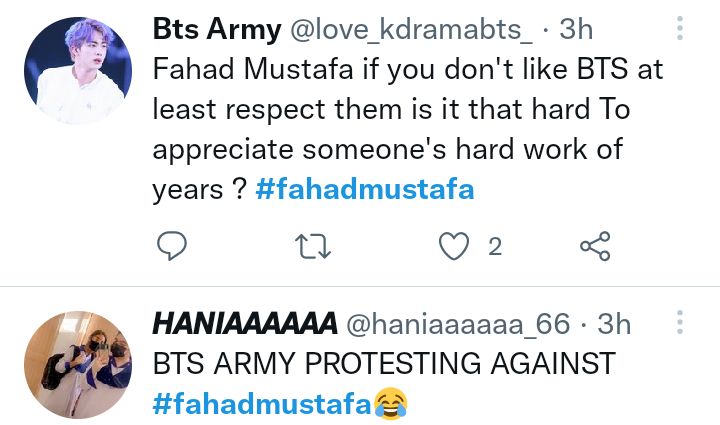 Fahad Mustafa Is Attacked By BTS Fans