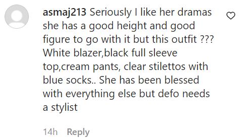 Netizen’s Hilarious Take On Hira Mani’s Fashion Sense