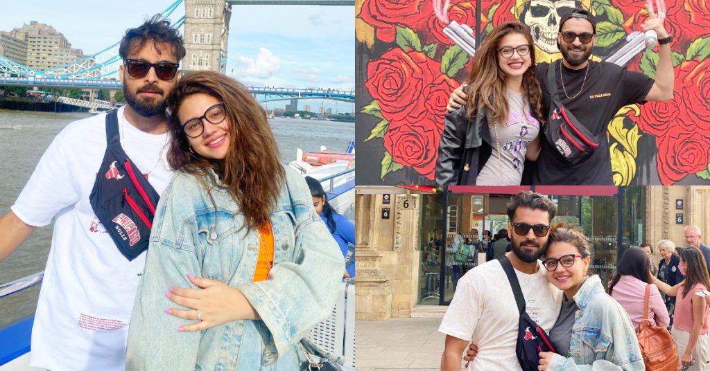 Zara Noor Abbas And Asad Siddiqui Holidaying In London