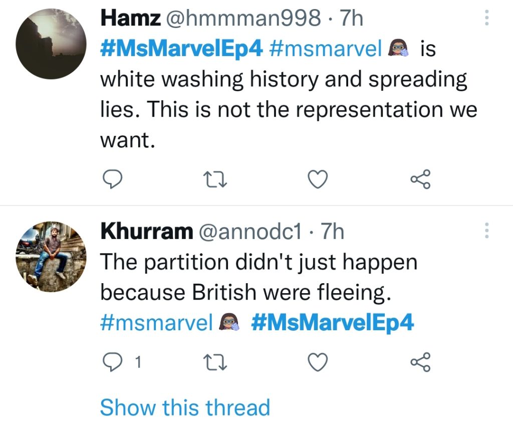 MS Marvel Crticized On Twisting Pakistan India Partition Narrative