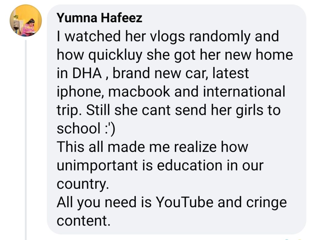 Public Criticism on Sitara Yaseen's Attention Seeking Content