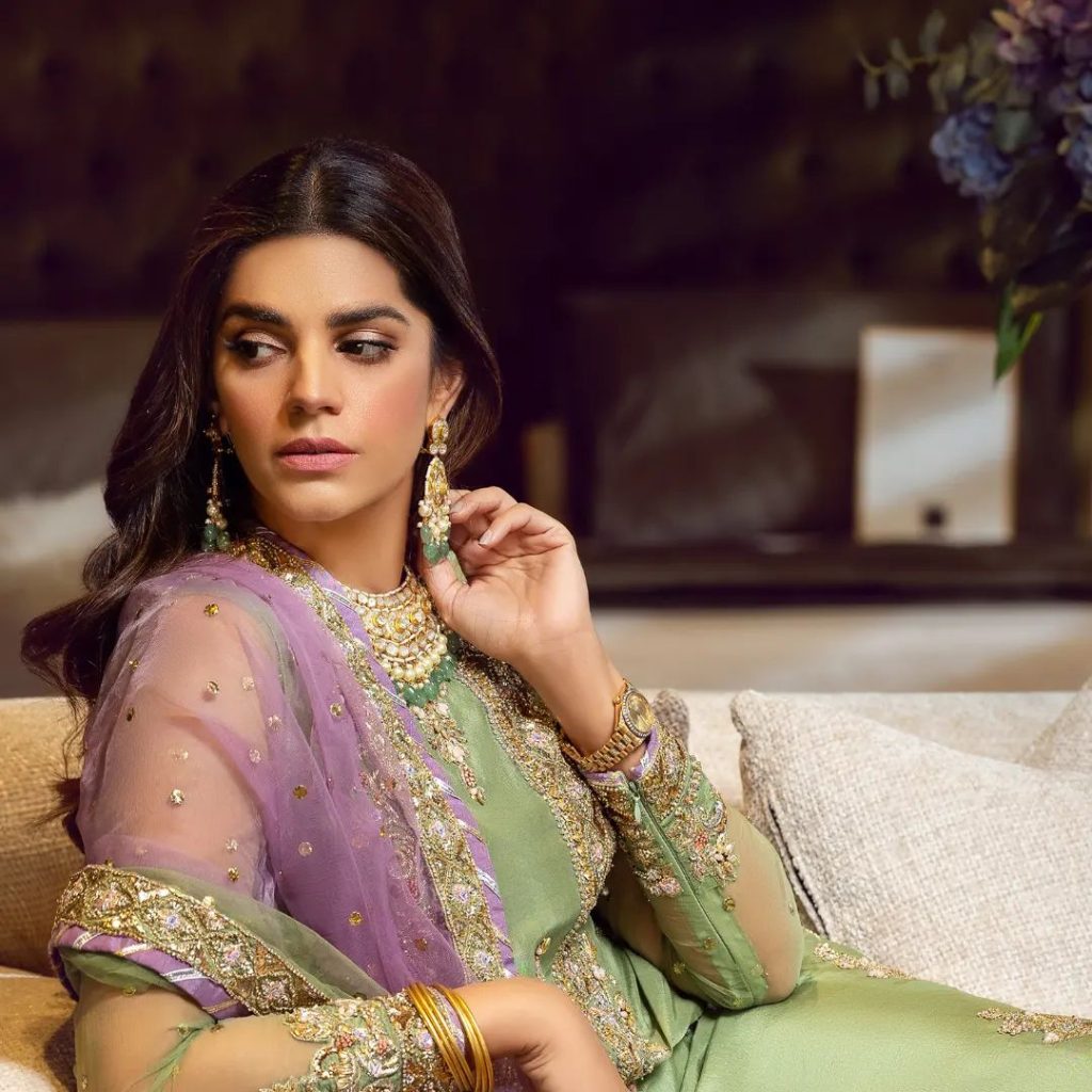 Sara Rohale Asghar's Latest Wedding Collection Featuring Sanam Saeed