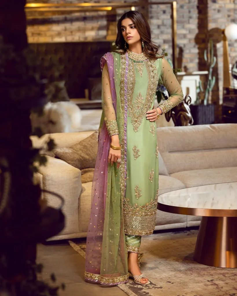 Sara Rohale Asghar's Latest Wedding Collection Featuring Sanam Saeed