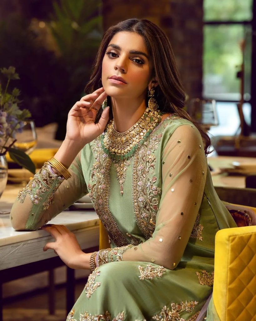 Sara Rohale Asghar's Latest Wedding Collection Featuring Sanam Saeed