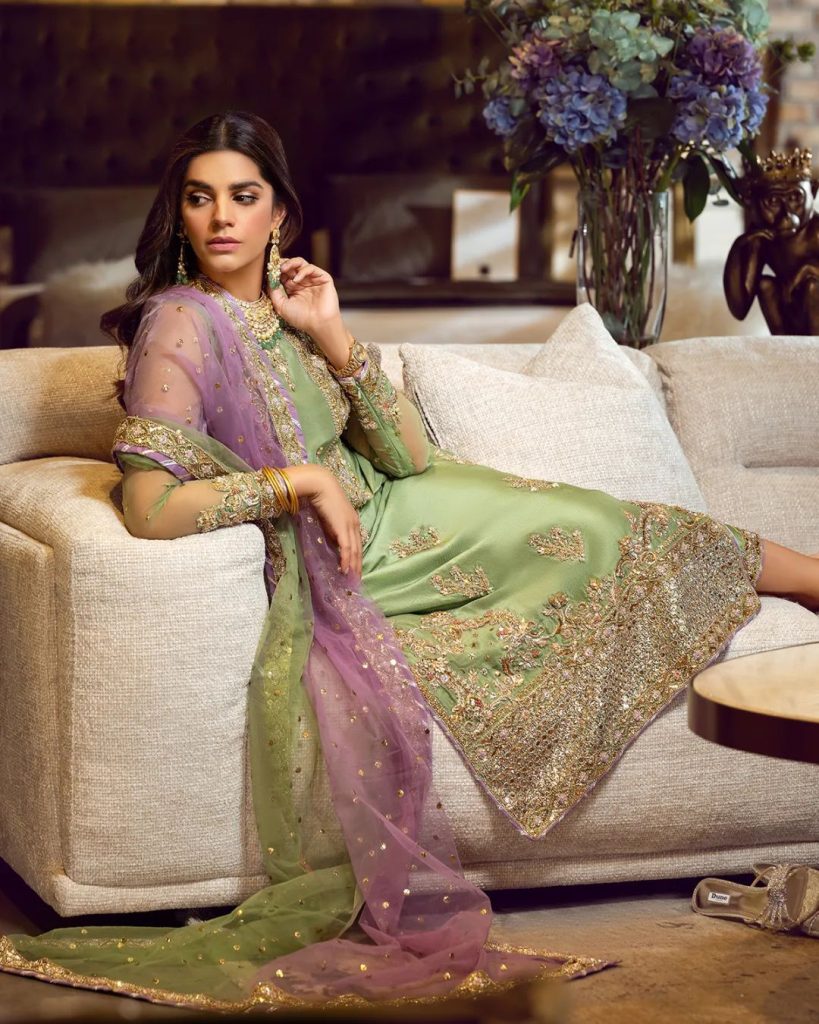 Sara Rohale Asghar's Latest Wedding Collection Featuring Sanam Saeed