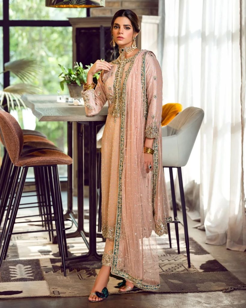 Sara Rohale Asghar's Latest Wedding Collection Featuring Sanam Saeed