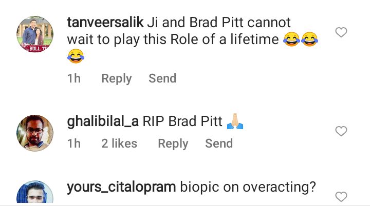 Public Makes Fun Of Ahmad Shahzad For His Expectations From Brad Pitt