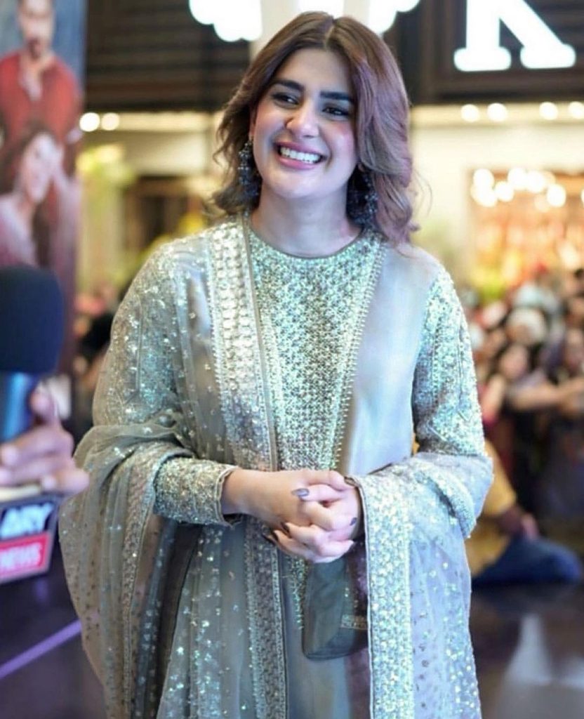 Kubra Khan Wears an Expensive Dress For Promotion Look