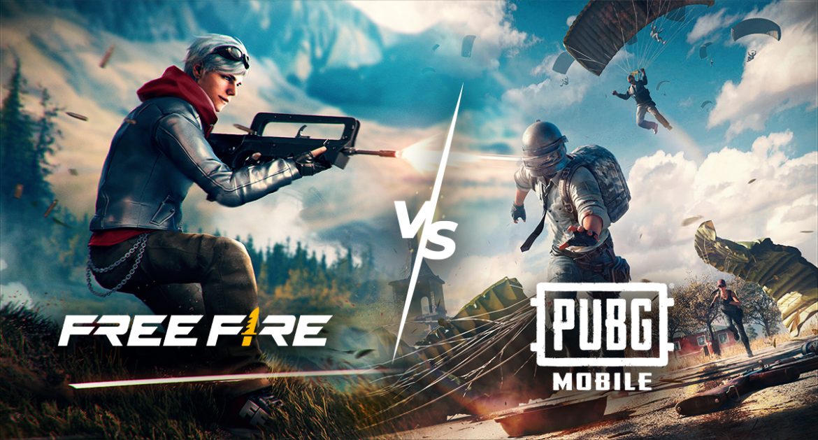 Free Fire vs PUBG, the ultimate comparison.