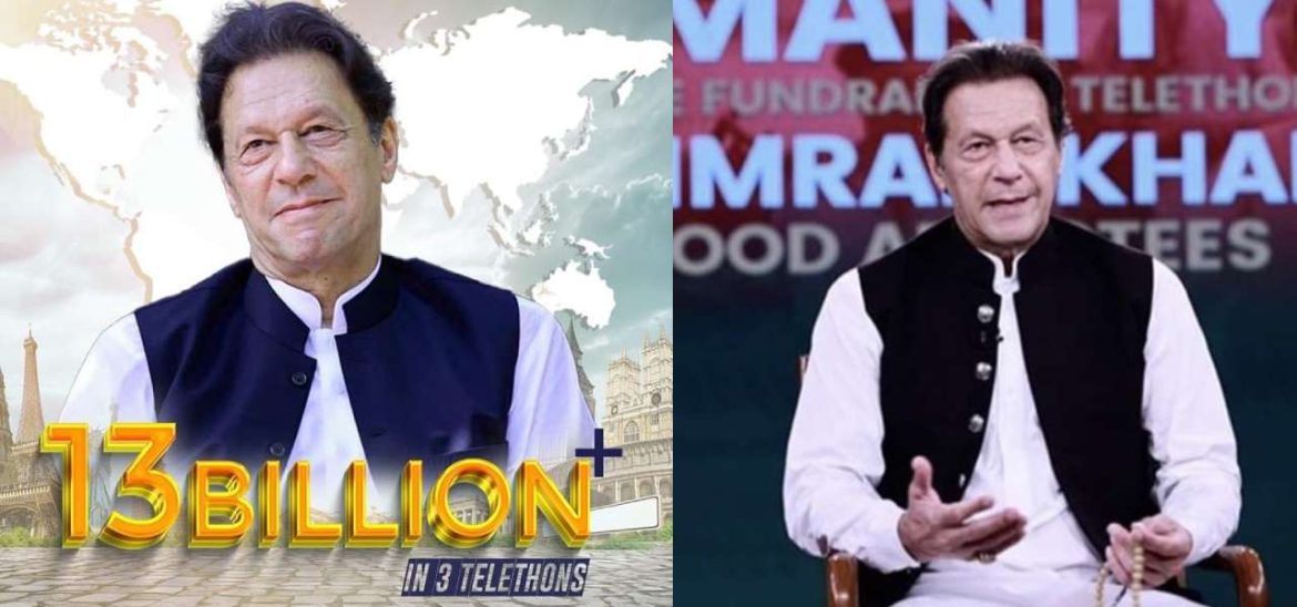 Imran Khan Raises 13 Billion Funds In Last Three Successful Telethons
