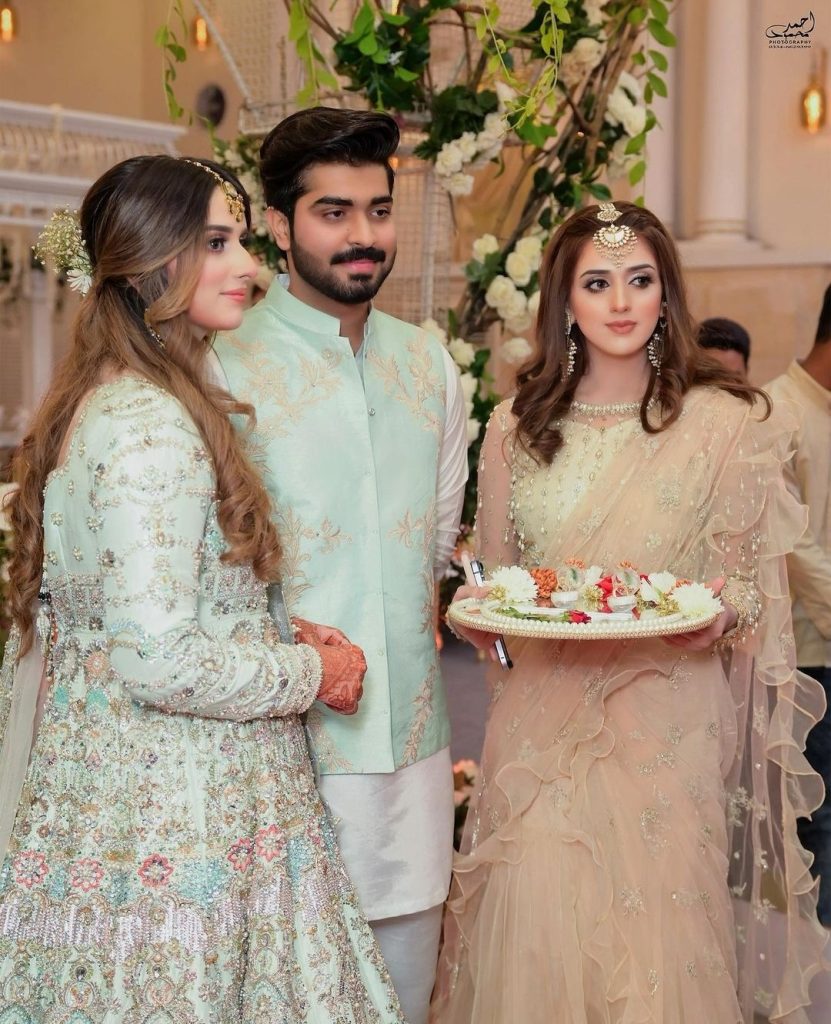 Jannat Mirza Adorable Pictures with Beau from Sister's Engagement