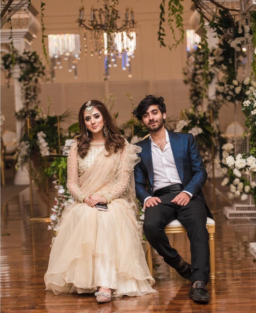 Jannat Mirza Adorable Pictures with Beau from Sister's Engagement