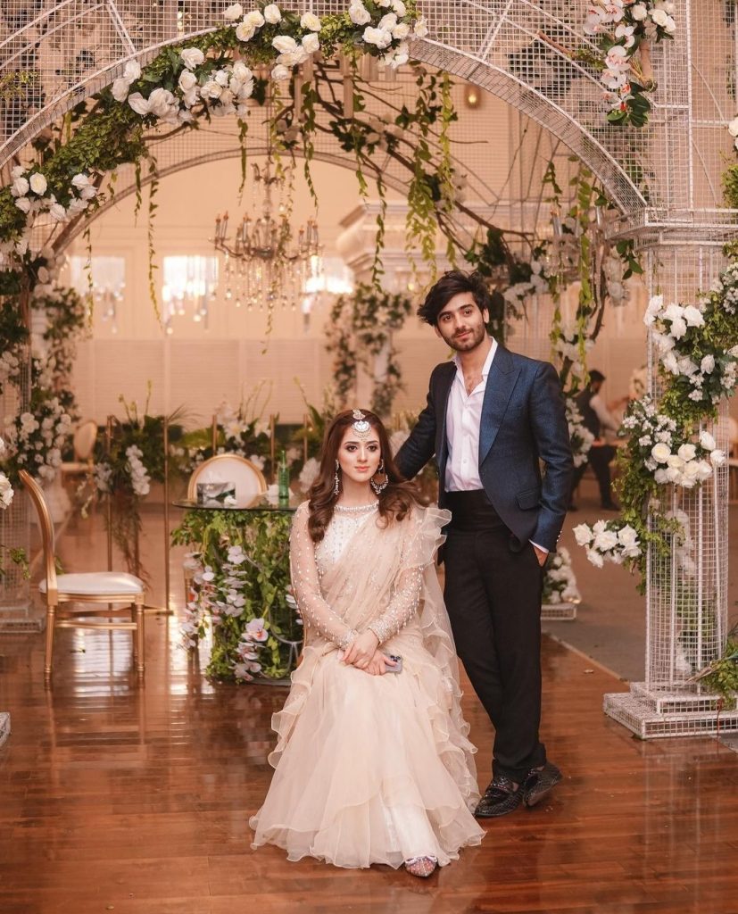 Jannat Mirza Adorable Pictures with Beau from Sister's Engagement