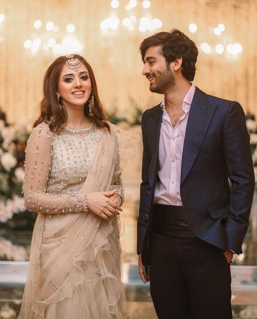 Jannat Mirza Adorable Pictures with Beau from Sister's Engagement