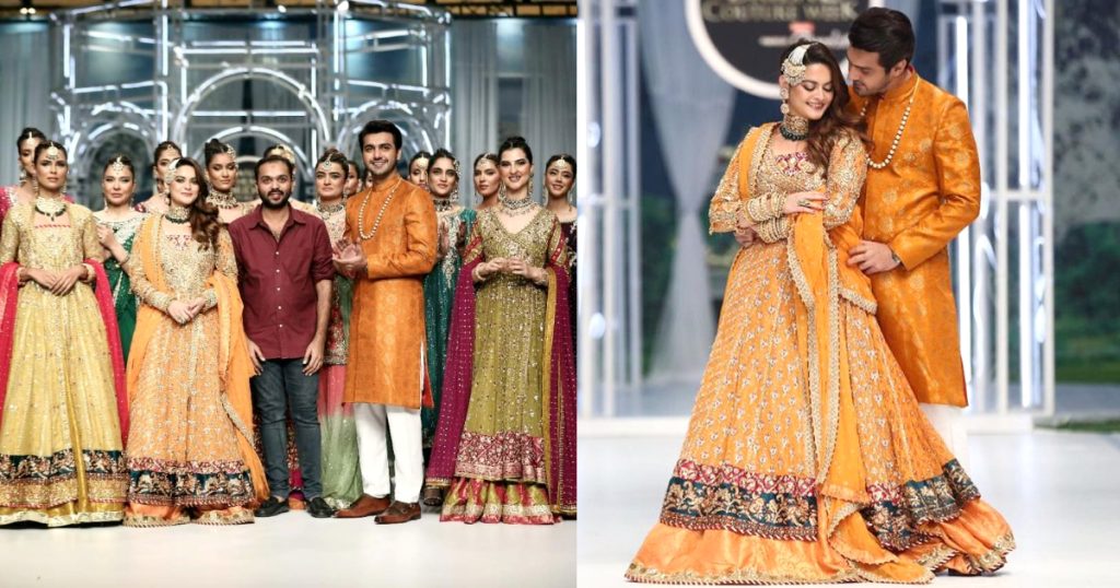 gorgeous-couple-minal-khan-&-ahsan-mohsin-walked-the-ramp