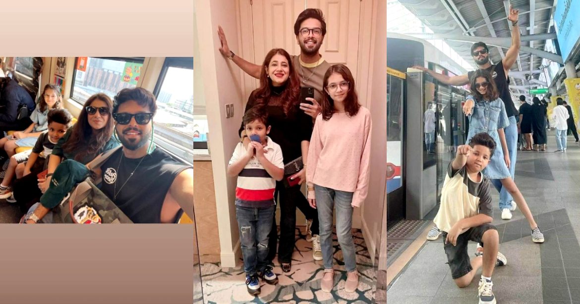 Latest Pictures of Fahad Mustafa With His Family from Bangkok