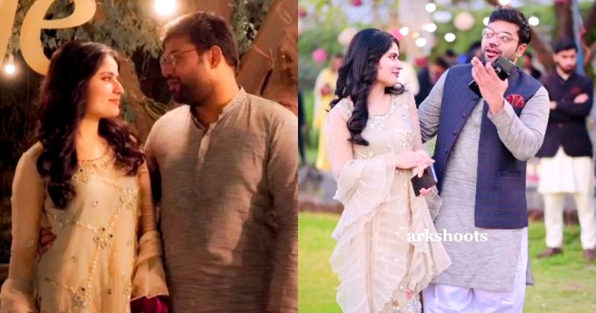 YouTuber Saad Aka Ducky Bhai With Wife Aroob Jatoi At Friend’s Wedding