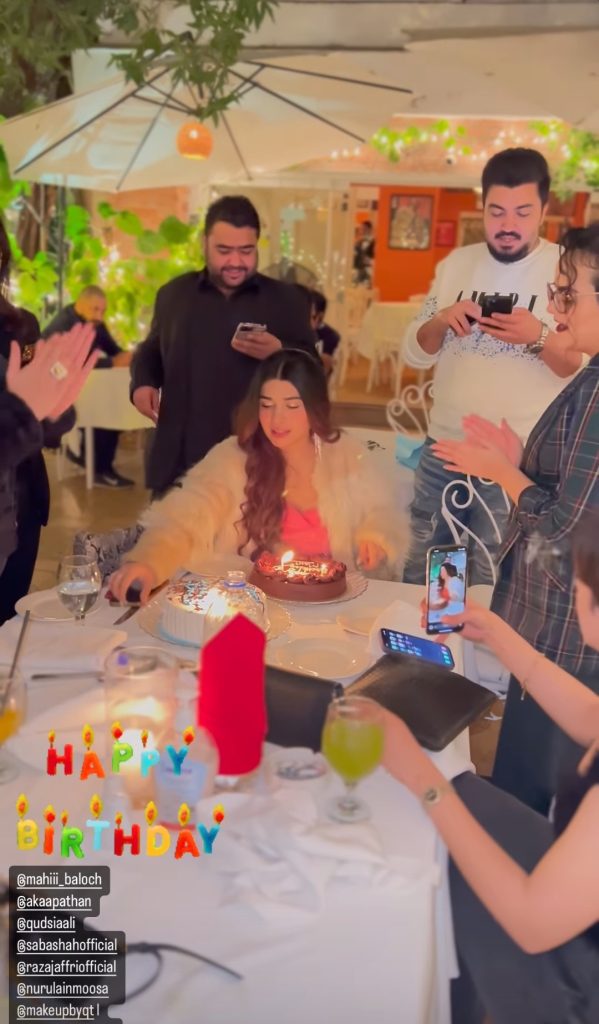 Mahi Baloch Celebrates Birthday With Friends & Family