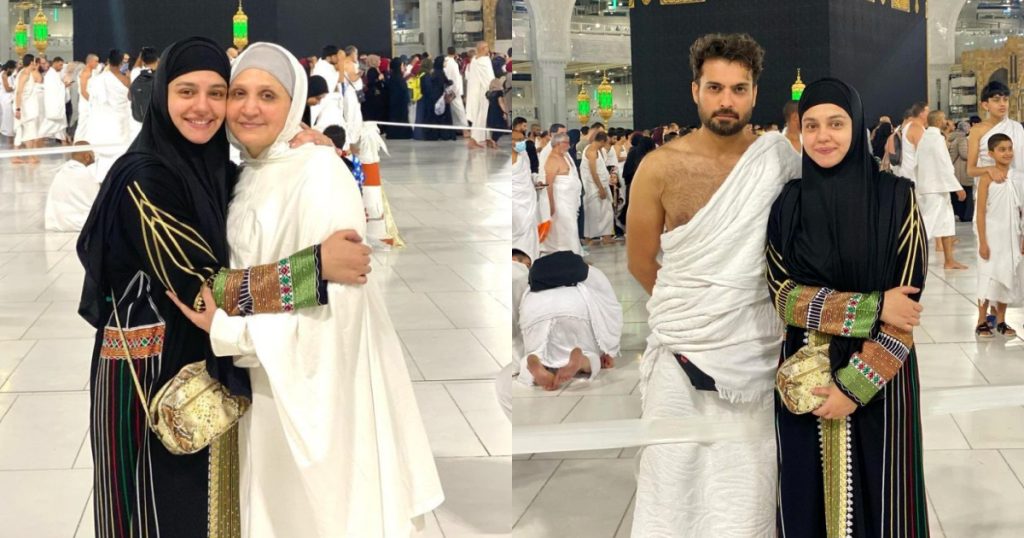 asad-siddiqui-and-zara-noor-performed-umrah-with-their-families