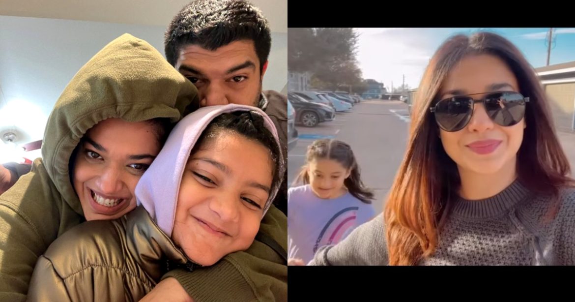 Beautiful Pictures of Sanam Jung With Her Husband and Daughter From USA