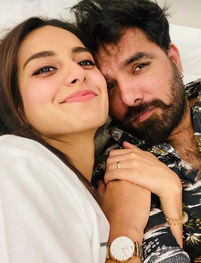 Iqra Aziz Shares Unseen Romantic Pictures With Yasir Hussain