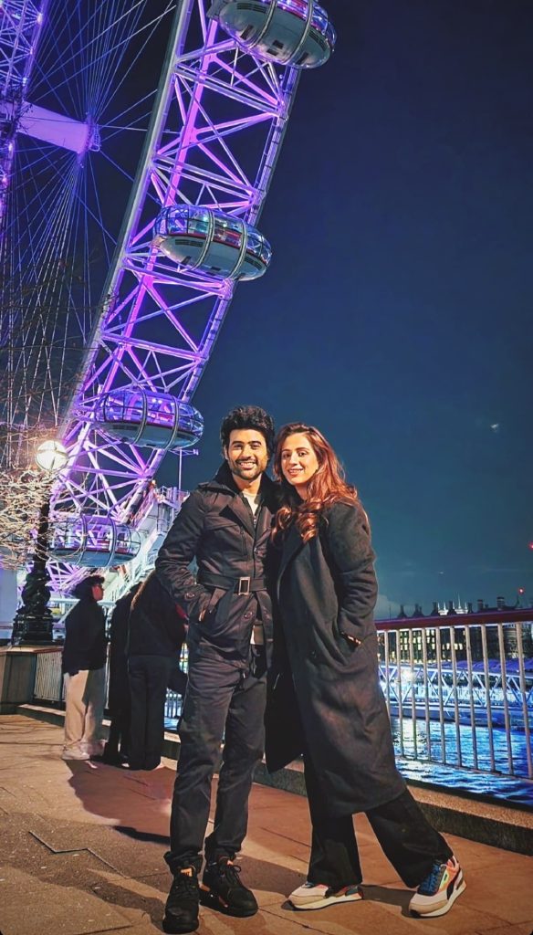 Maham & Faizan New Pictures With Daughter from London