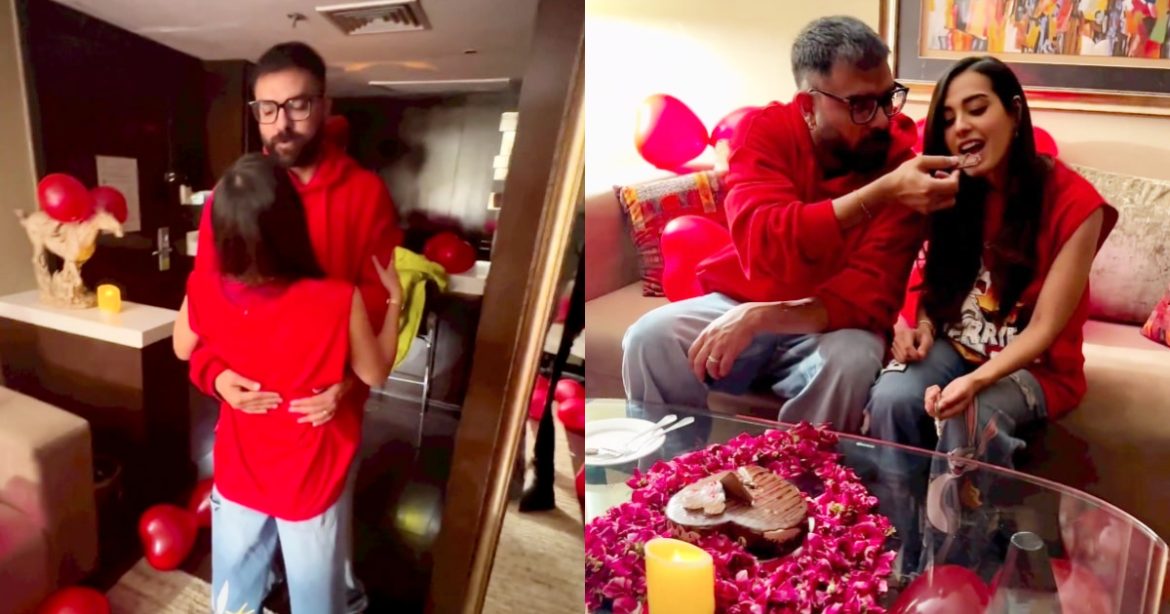 Yasir Hussain’s Romantic Surprise For Iqra Aziz On Valentines Day