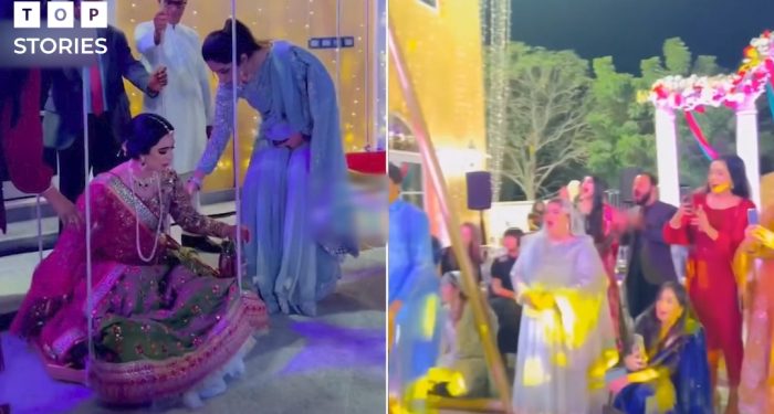 A video of a Pakistani bride who weighed 70 kg of gold went viral