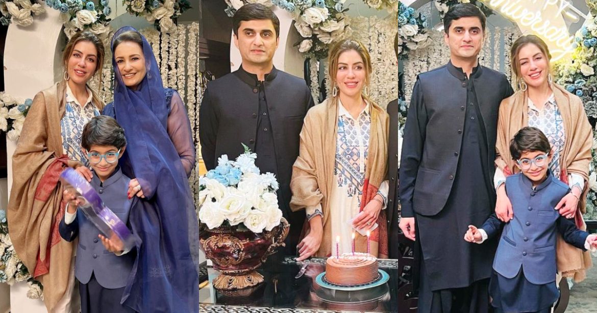 Sadia Faisal Celebrating Her Wedding Anniversary With Family