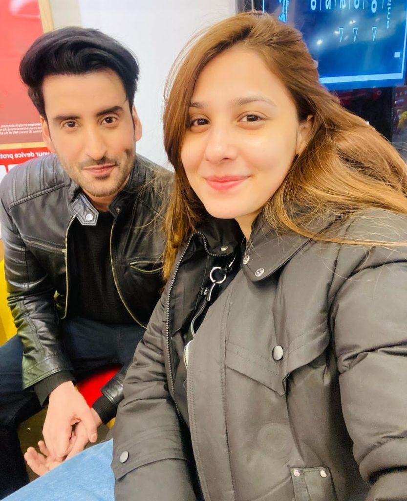 Hina Altaf & Agha Ali New Pictures from London