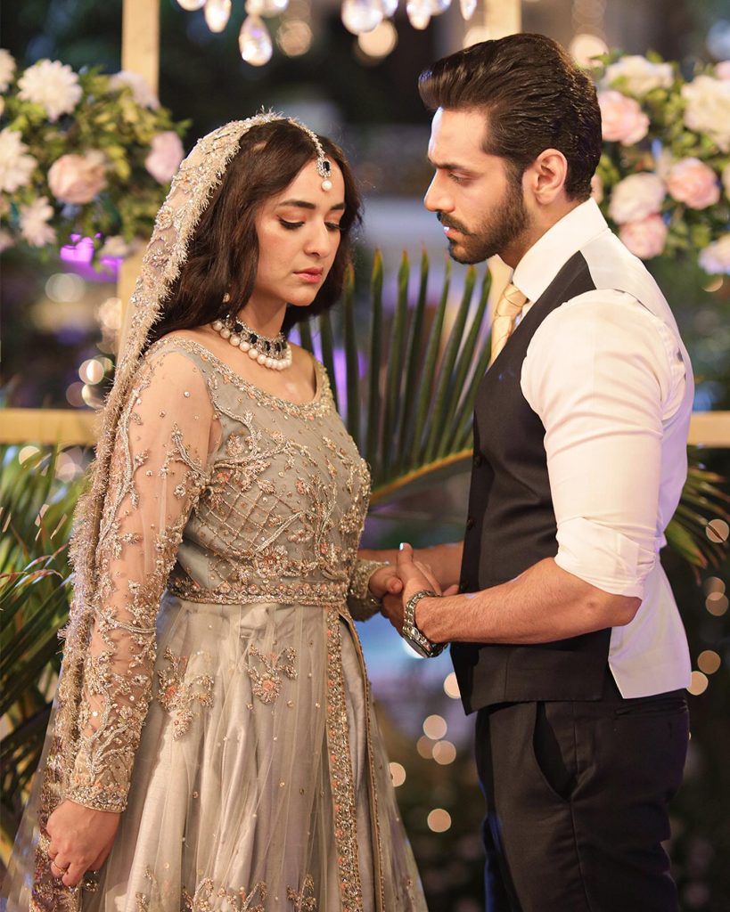 Wahaj & Yumna Walima Look From Tere Bin