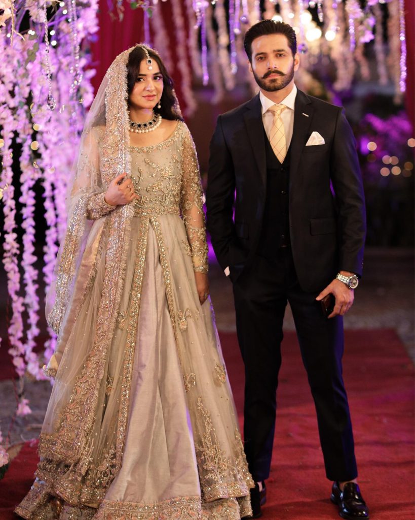 Wahaj & Yumna Walima Look From Tere Bin