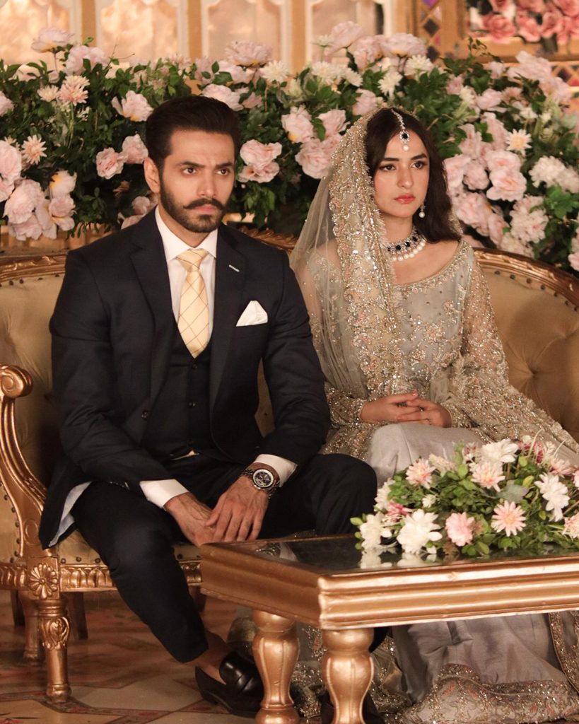 Wahaj & Yumna Walima Look From Tere Bin