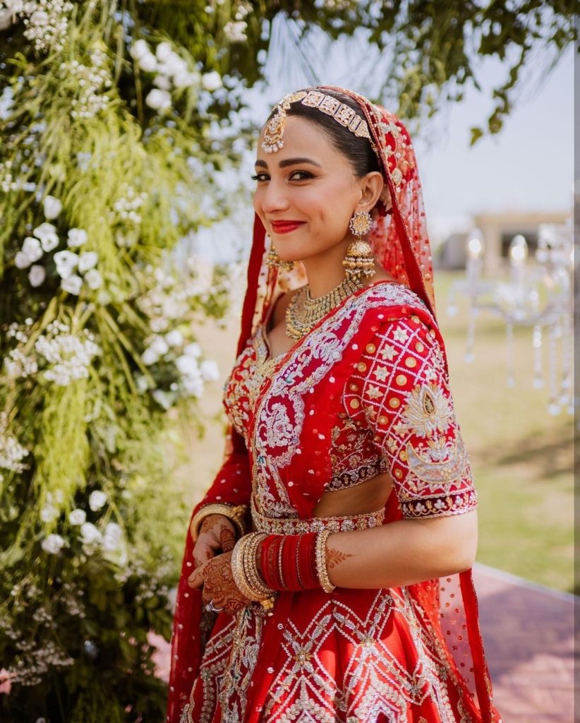 Ushna Shah & Hamza Amin HD Photoshoot From Wedding Day