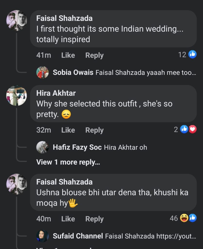 Ushna Shah's Bollywood Inspired Wedding Gets Criticized