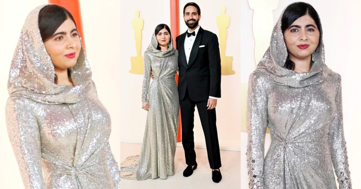 Beautiful Malala Yousafzai Spotted At The Oscars Party With Her Husband