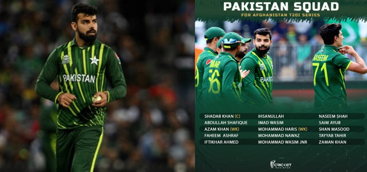 Shadab Khan New Captain Of The Pakistan T20 Team Against Afghanistan